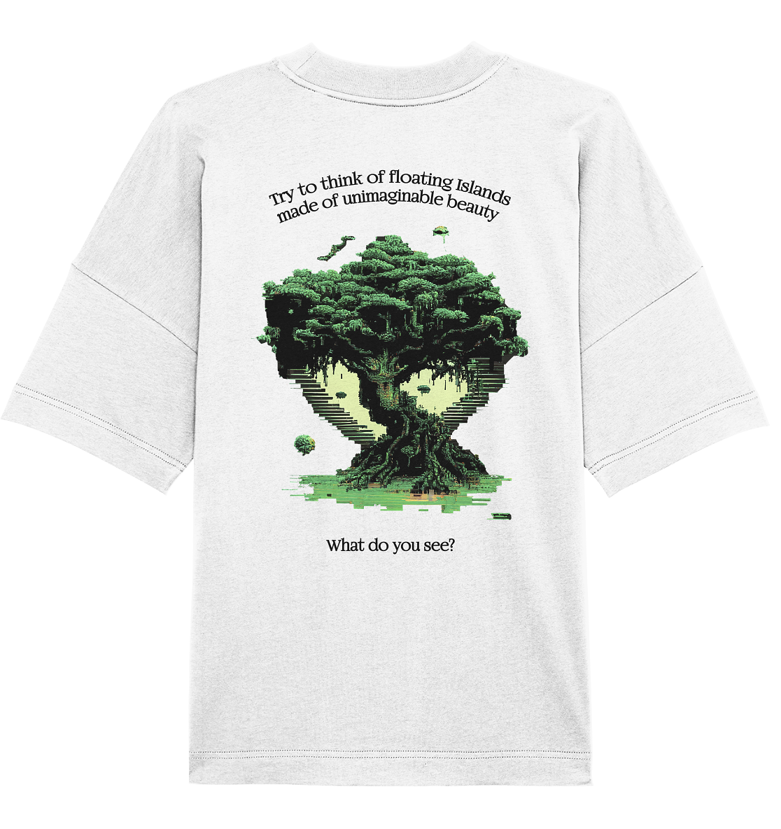 Floating Islands LOST IMPRESSIONS - Organic Oversize Shirt