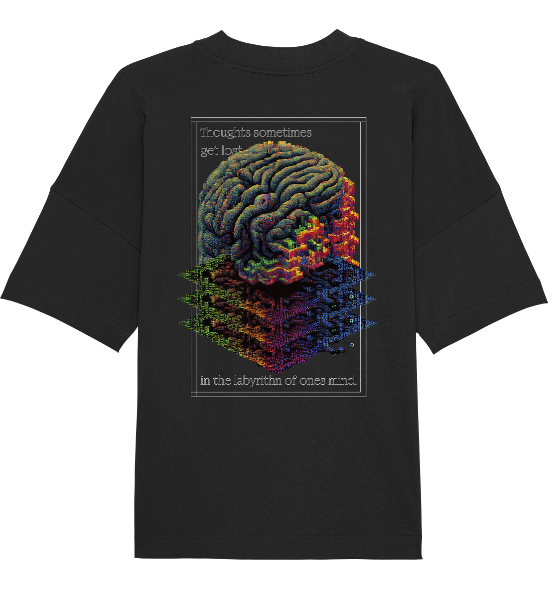 Thought Labyrinth LOST IMPRESSIONS - Organic Oversize Shirt