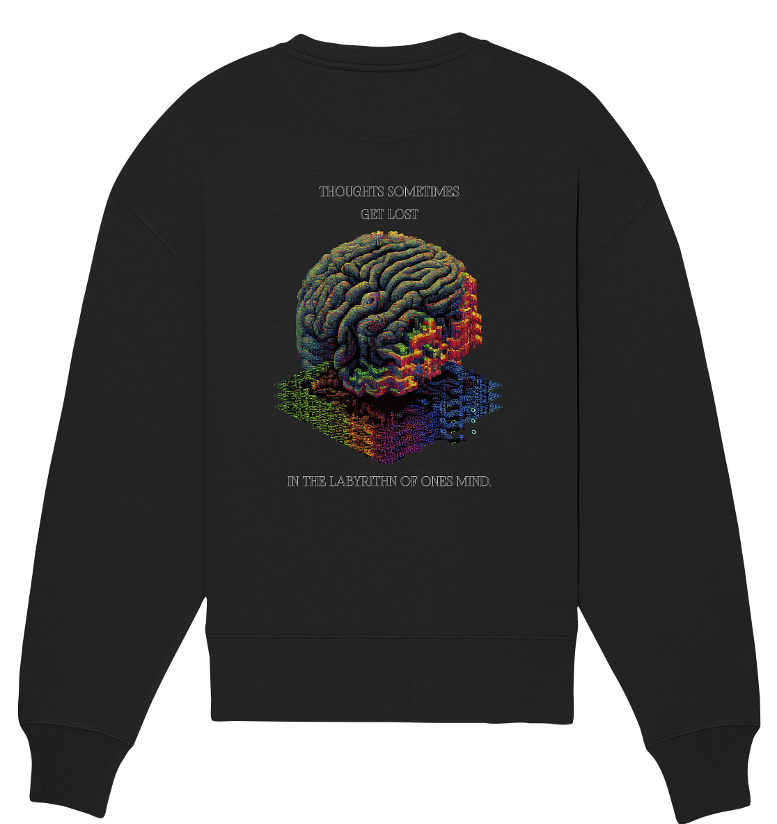 Thought Labyrinth LOST IMPRESSIONS - Organic Oversize Sweatshirt