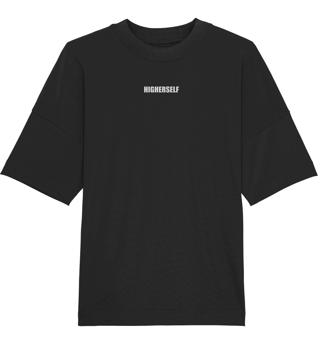 Higherself Classics Black - Organic Oversize Shirt (Stick)