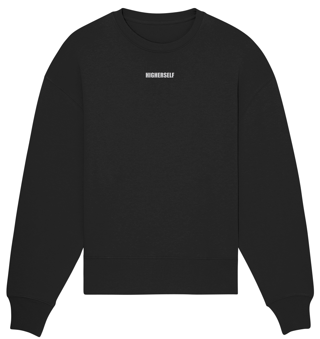 Higherself Classics Black - Organic Oversize Sweatshirt (Stick)