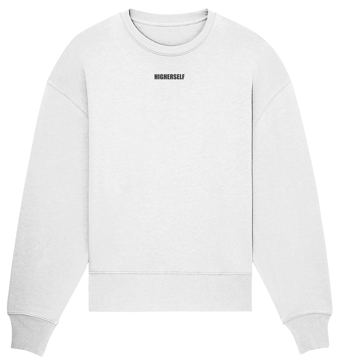 Higherself Classics White - Organic Oversize Sweatshirt (Stick)