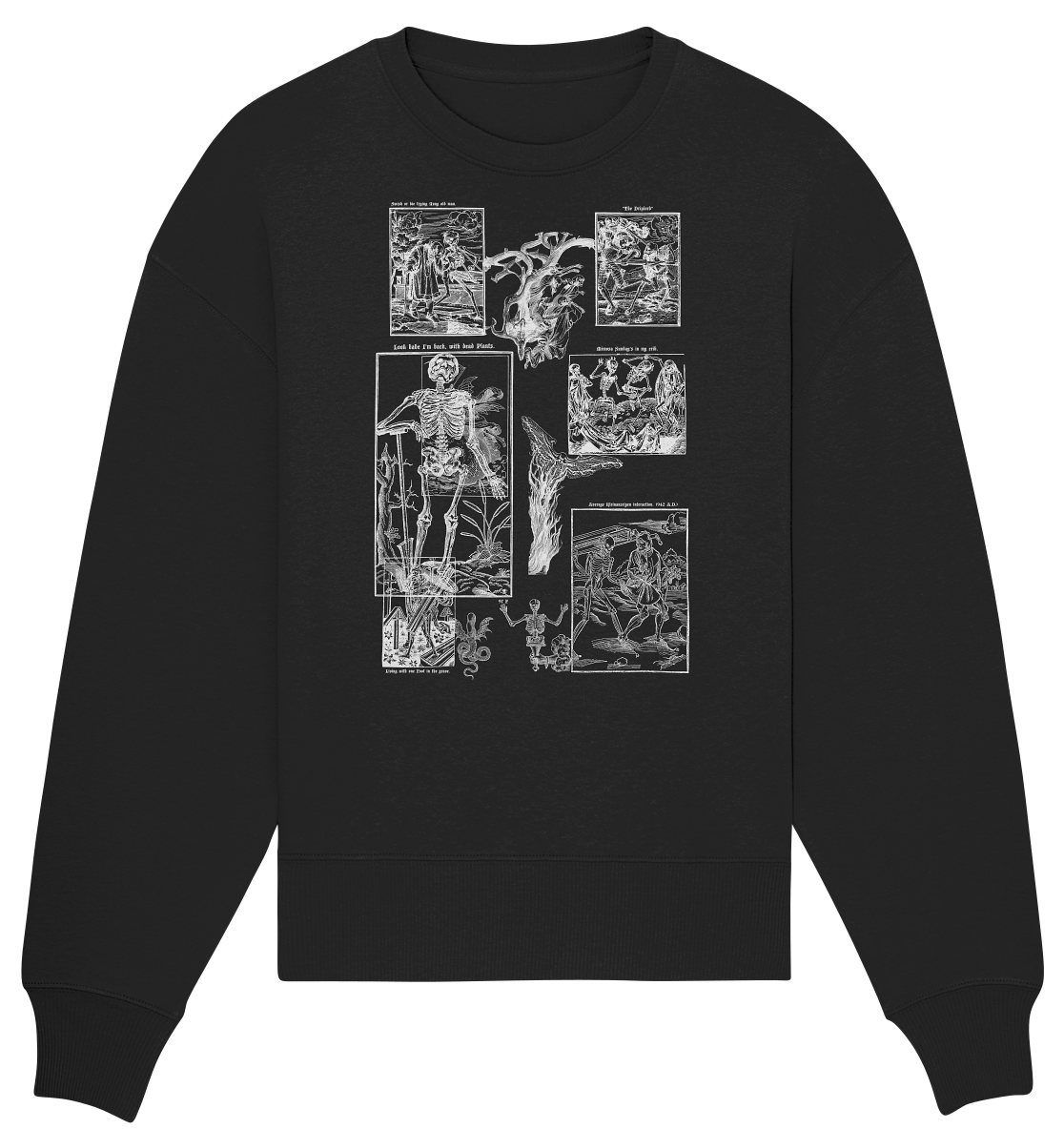 "Pictograms Fol. 97" B - Lost Impressions - Organic Oversize Sweatshirt