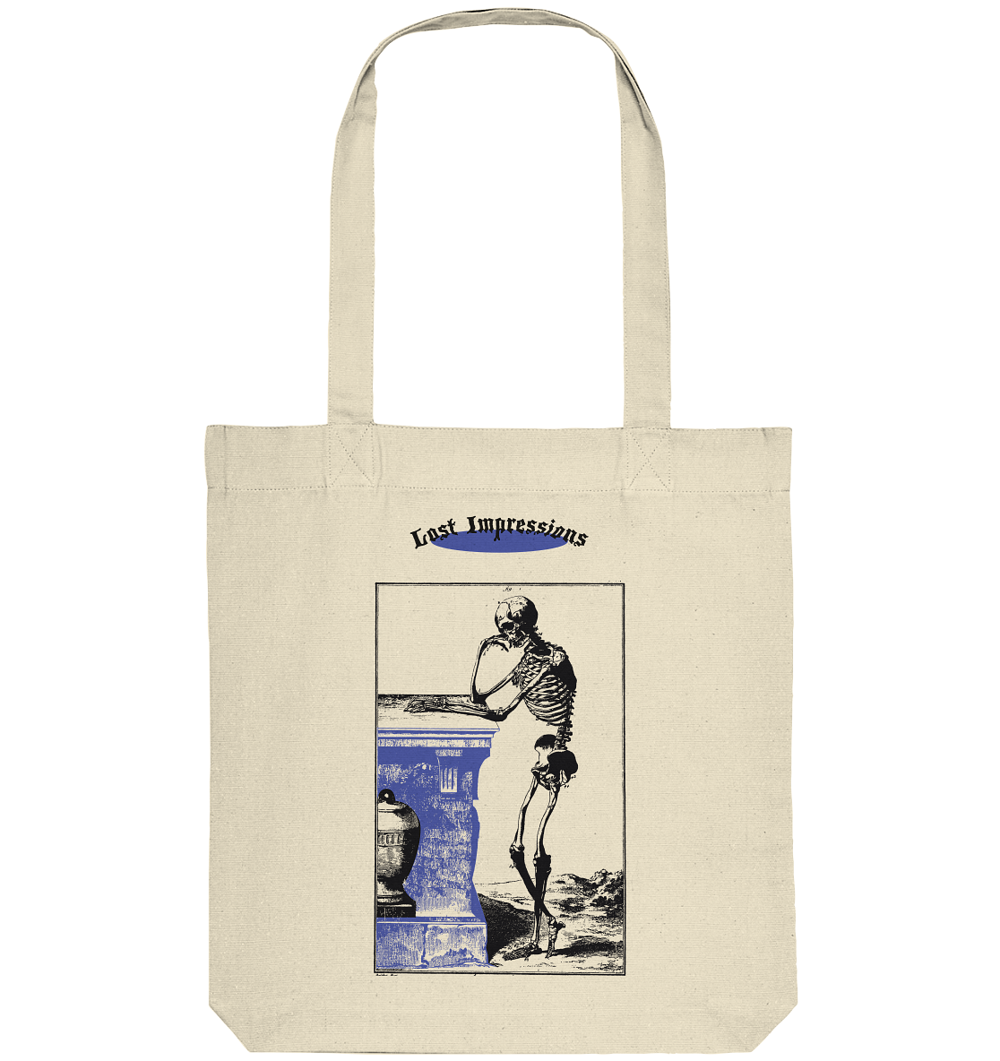 "Thinking bout death" - Lost Impressions - Organic Tote-Bag