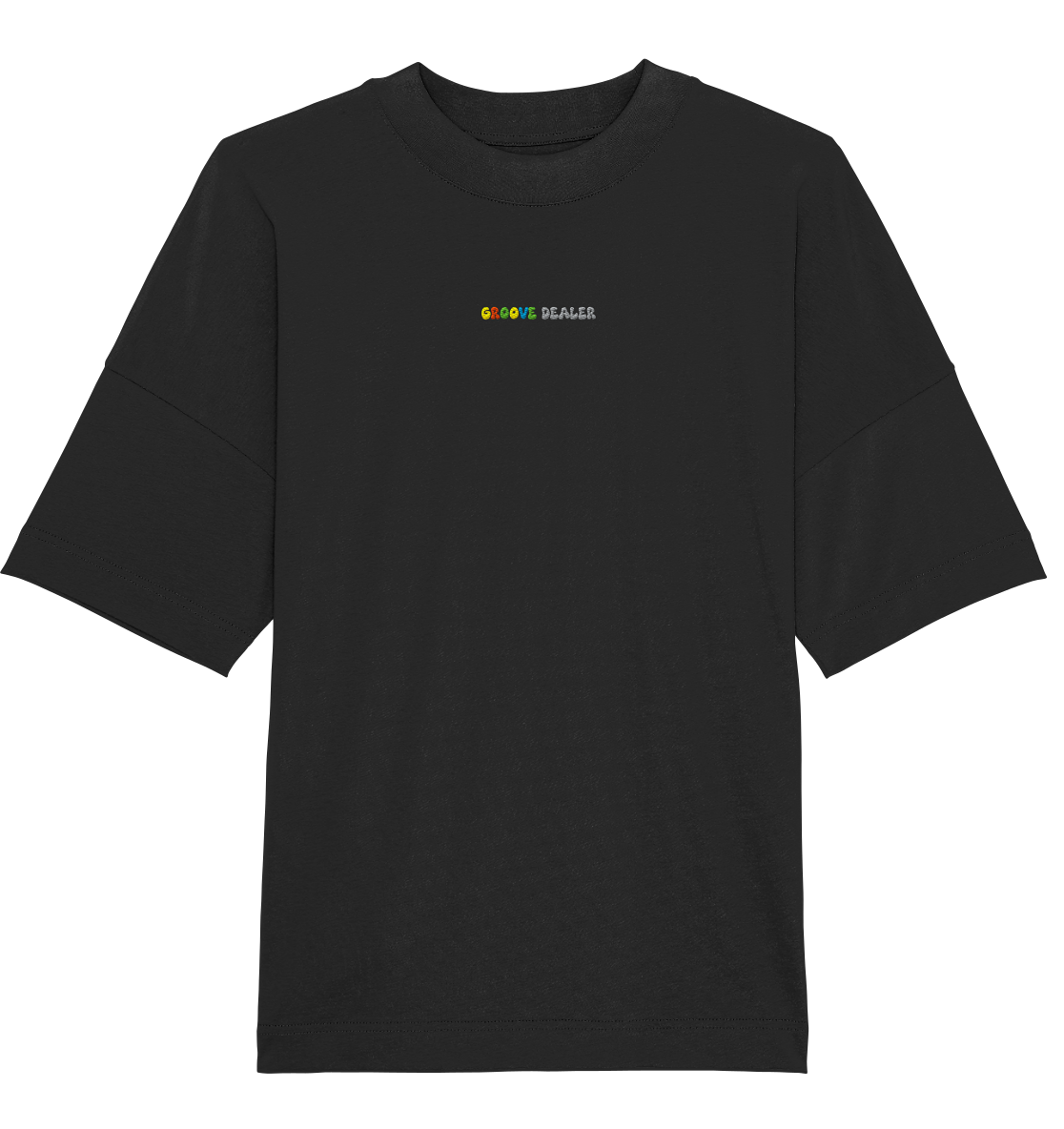 "Groove Dealer" Embroidered - Organic Oversize Shirt (Stick)