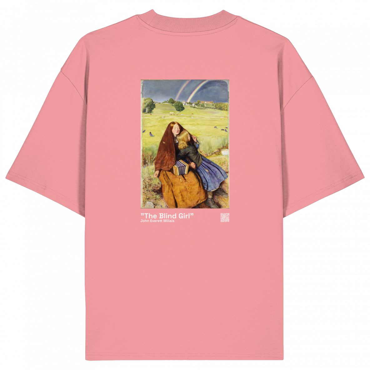 "The Blind Girl" John Everett Millais - Higherself x Art Departure W - Organic Oversize Shirt