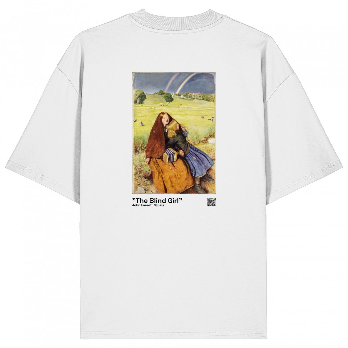 "The Blind Girl" John Everett Millais - Higherself x Art Departure B - Organic Oversize Shirt