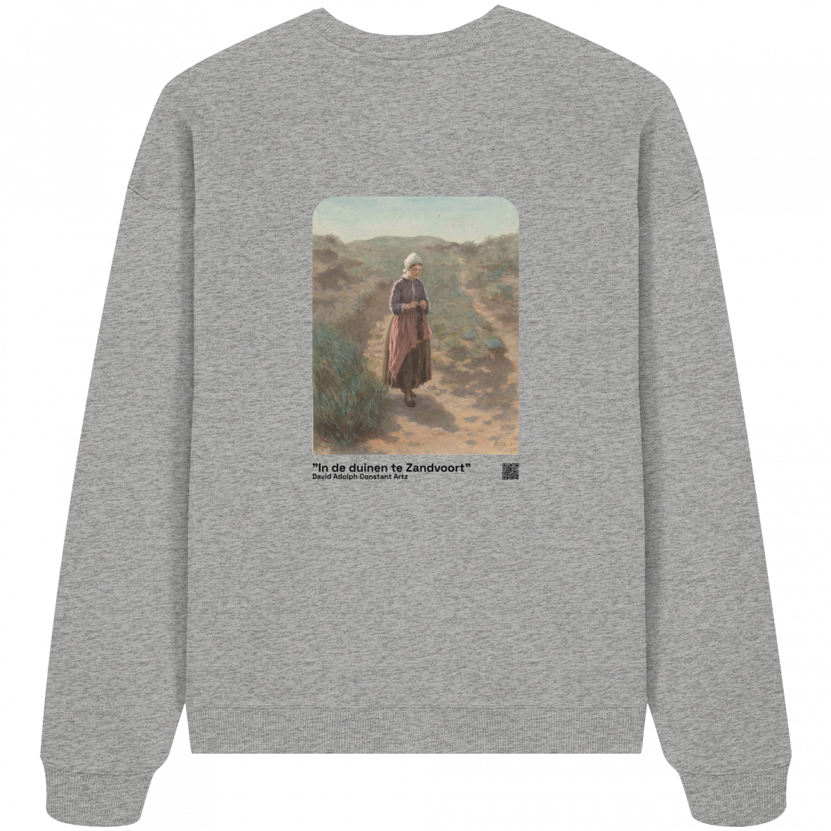 "In De Duinen Te Zandvoort" - Higherself x Art Departure B - Organic Oversize Sweatshirt